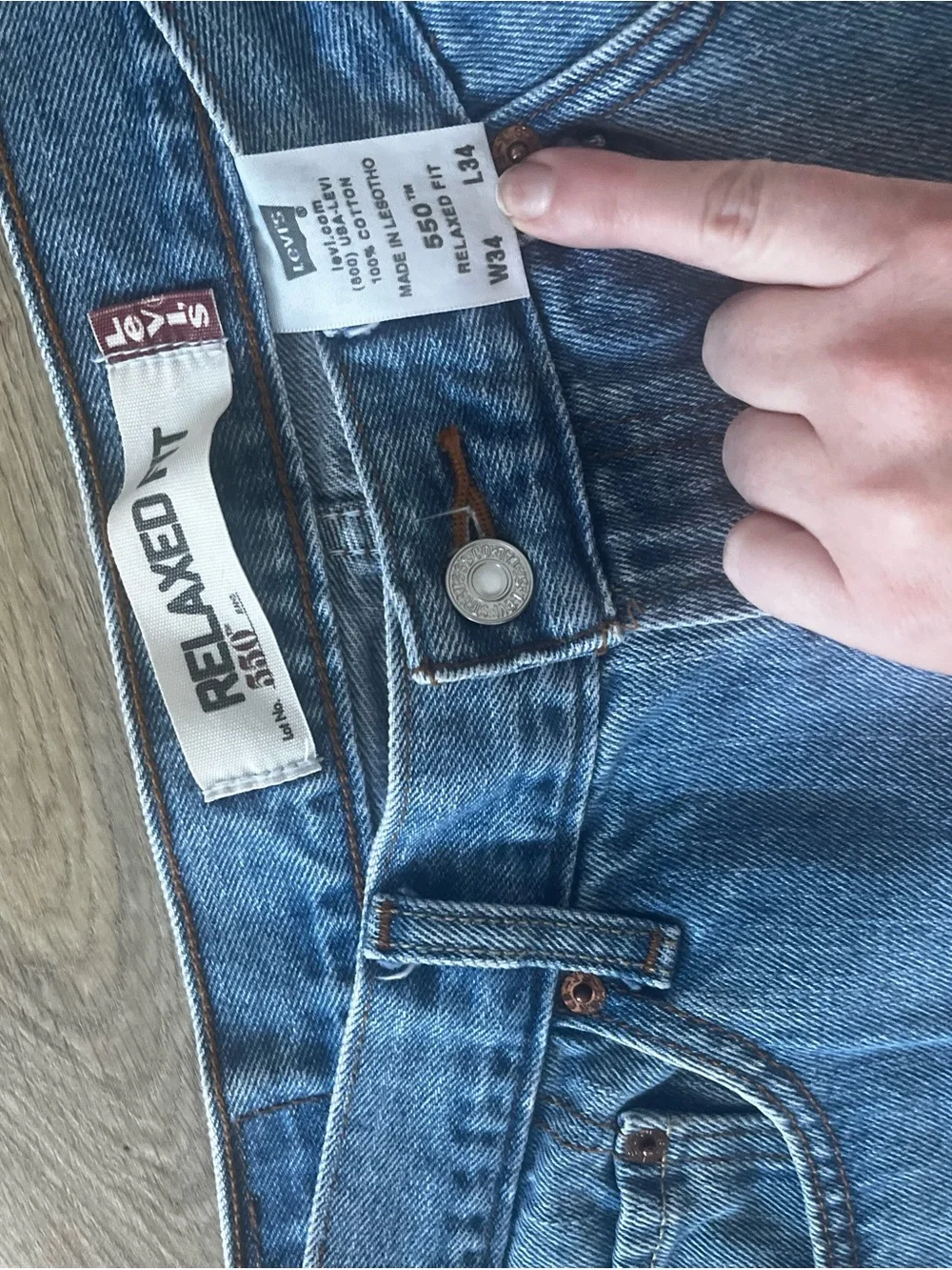 Levi's Relaxed Fit Light Blue Denim Jeans